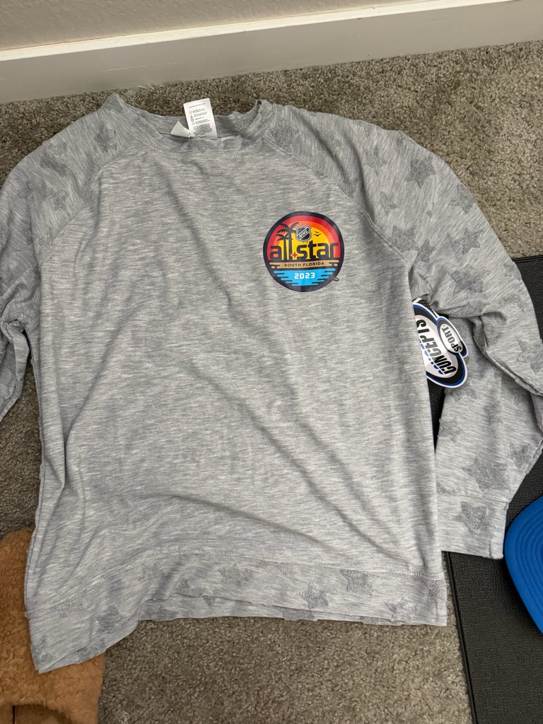 Nhl AllStar 2023 Gray Crewneck Pullover